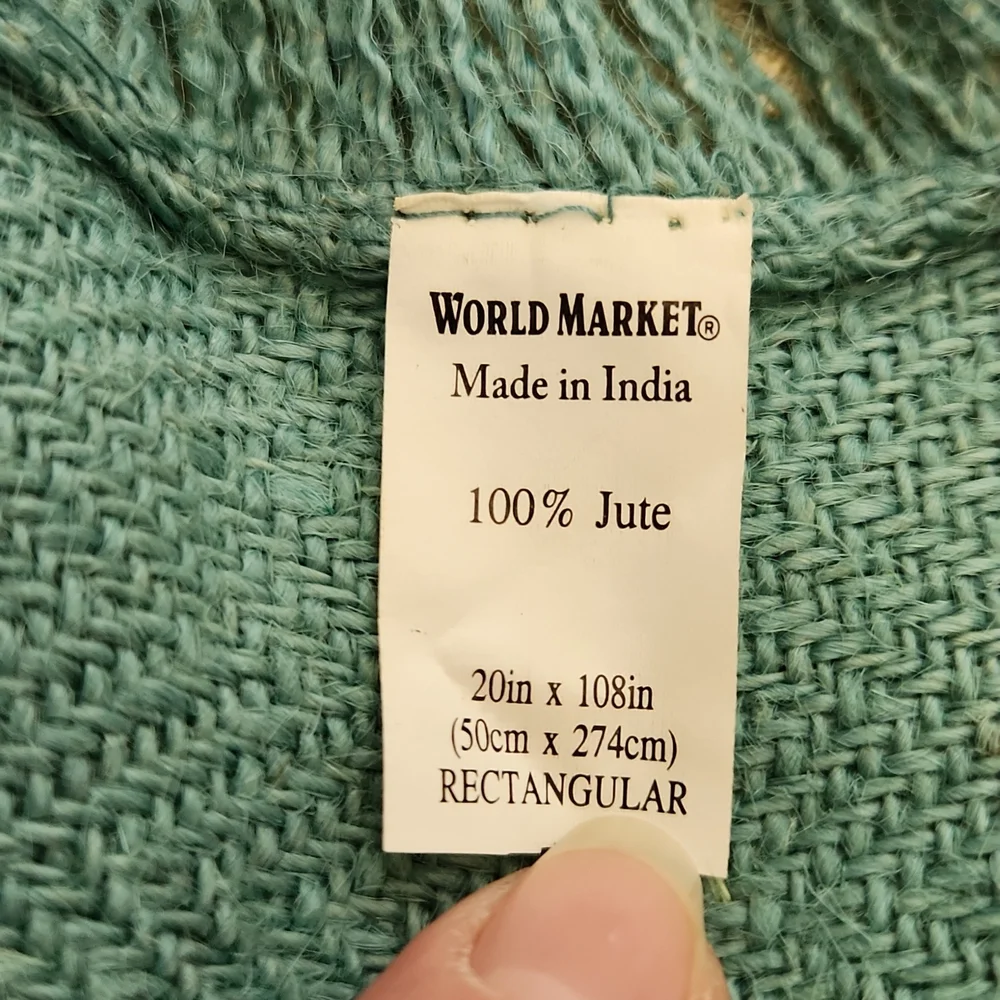Fabric Table Runner Turquoise